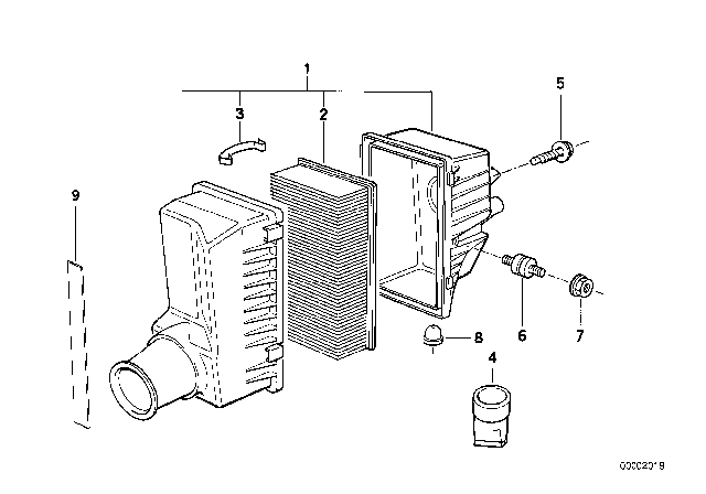 1995 BMW 525i Sealing Strip Diagram for 13711730454