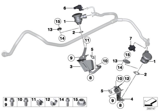 2011 BMW 760Li Check Valve Diagram for 11727577830