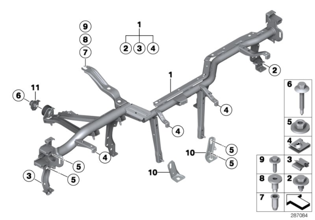 2018 BMW 230i Carrier Instrument Panel Diagram