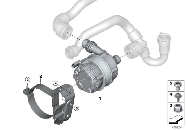 2019 BMW 430i Cooling System - Charge Air Electric Coolant Pump Diagram