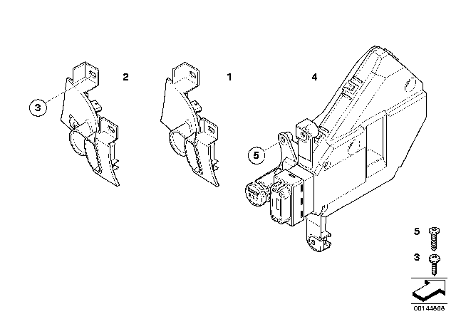 2004 BMW 745Li Ignition Switch / CAS Diagram