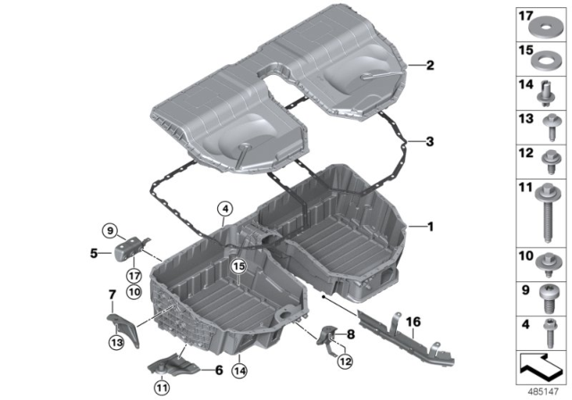 2019 BMW 740e xDrive WASHER Diagram for 61272437481