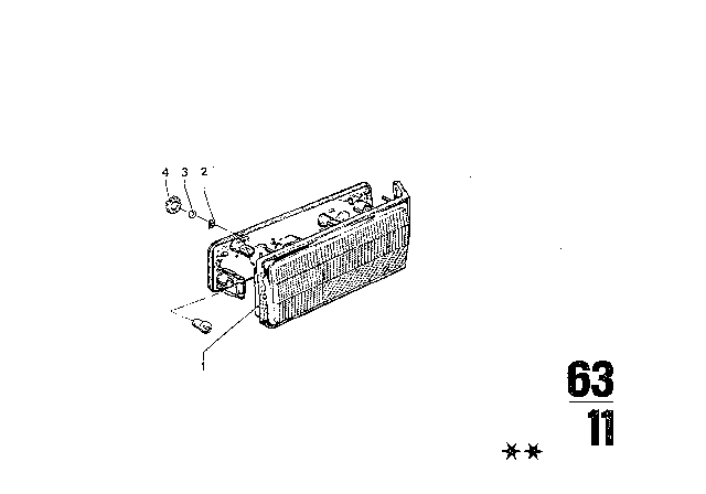 1972 BMW Bavaria Rear Light Diagram 2