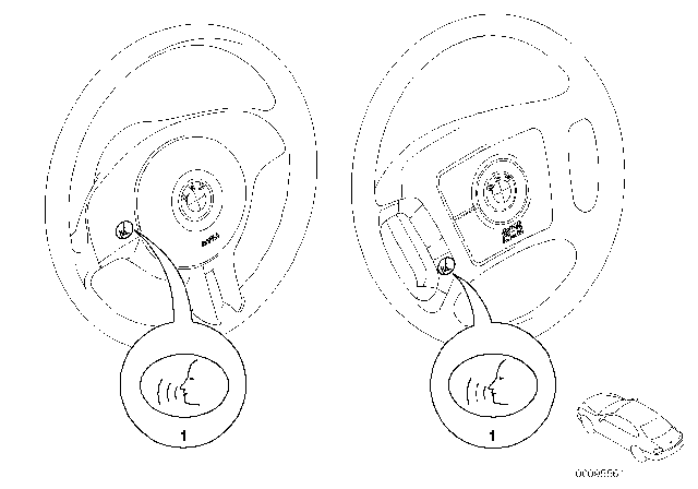 2005 BMW 325Ci Retrofit Kit, Voice Input Diagram 2