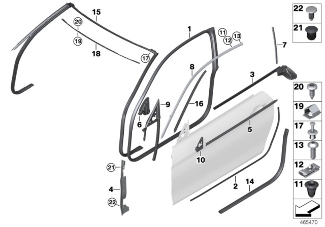 2019 BMW M4 Finisher, Side Frame Right Diagram for 51337433332