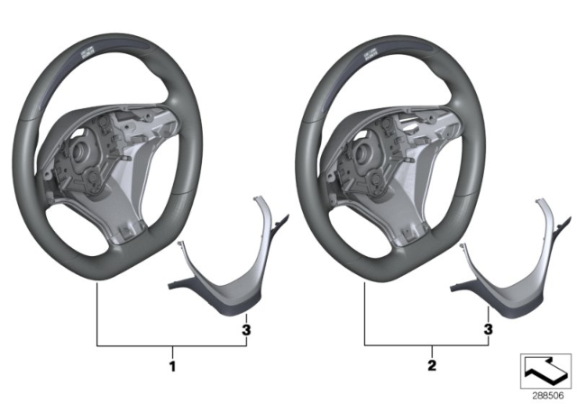 2018 BMW 230i xDrive M Performance Steering Wheel Diagram 2