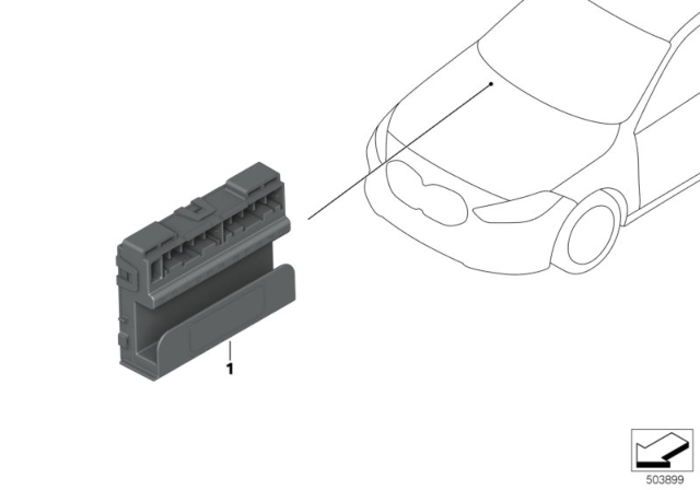 2020 BMW 228i xDrive Gran Coupe Ethernet Switch Box Diagram