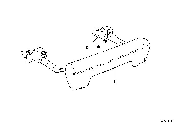 1993 BMW 750iL Foot Rest Diagram