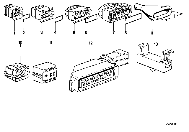 1986 BMW 325e Wiring Connections Diagram