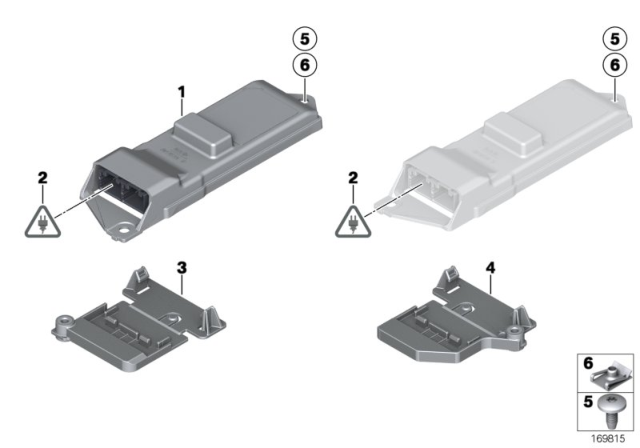 2010 BMW 750i Control Unit, Electronic Belt Retractor Diagram