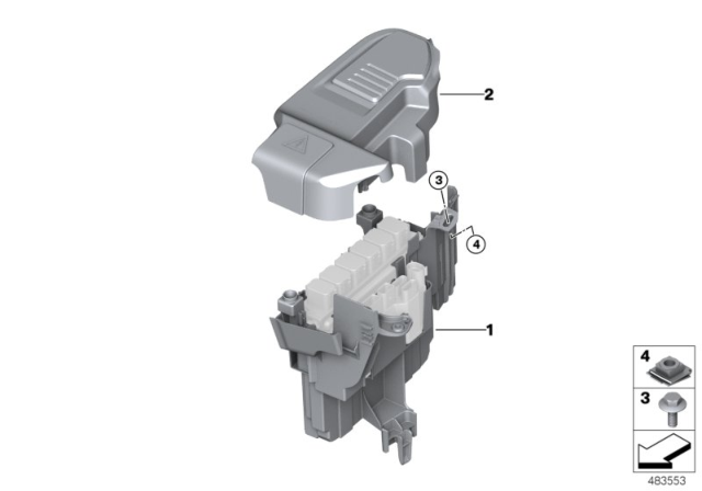 2018 BMW X3 Control Unit Box Diagram