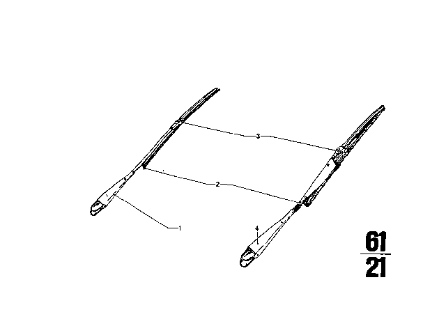 1975 BMW 2002 Wipe System Diagram 4