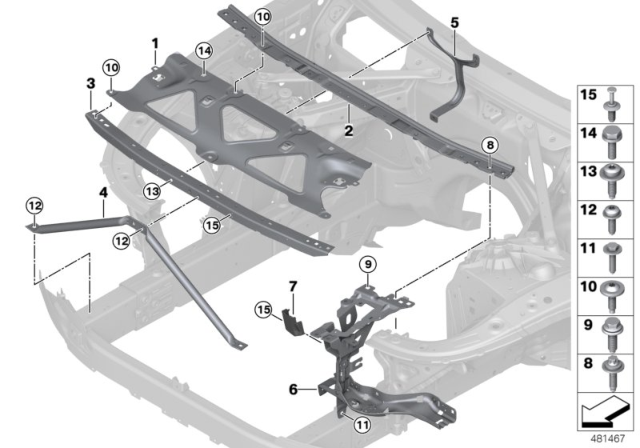 2018 BMW 640i xDrive Gran Turismo Front Panel Diagram