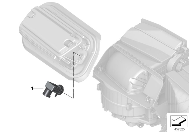 2020 BMW 840i xDrive Sensor F. Auc Diagram