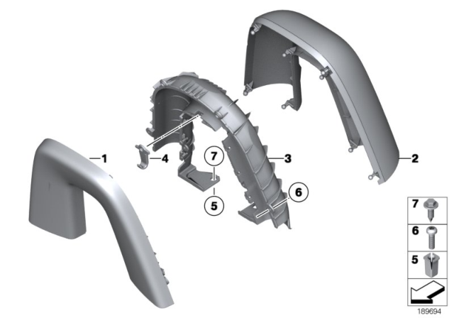 2015 BMW Z4 Bracket, Cover,Rollover Protection, Left Diagram for 51439128419