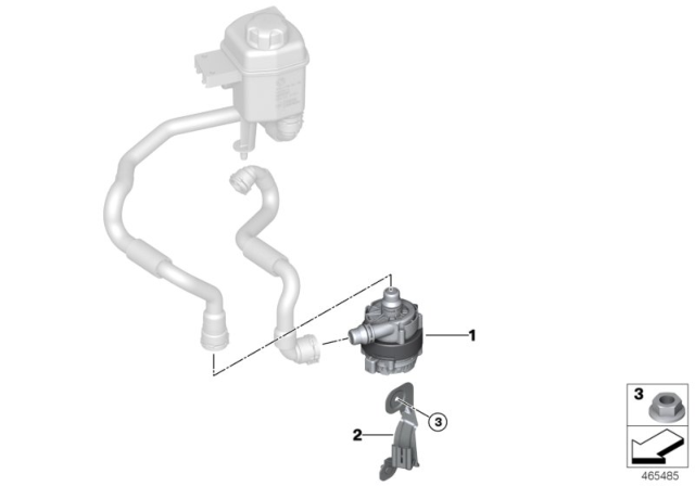 2018 BMW X5 Electric Coolant Pump Diagram