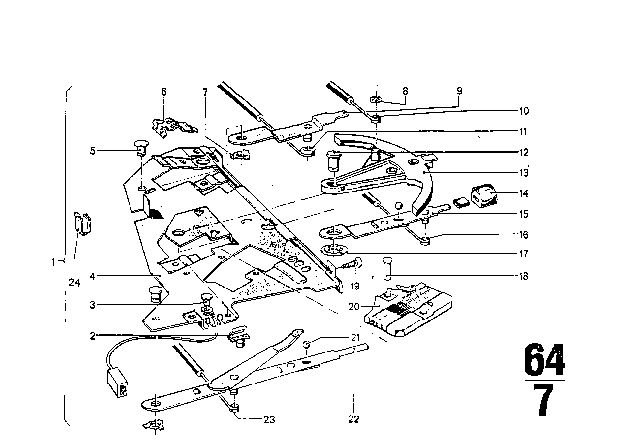 1973 BMW 3.0S Heater Control Diagram