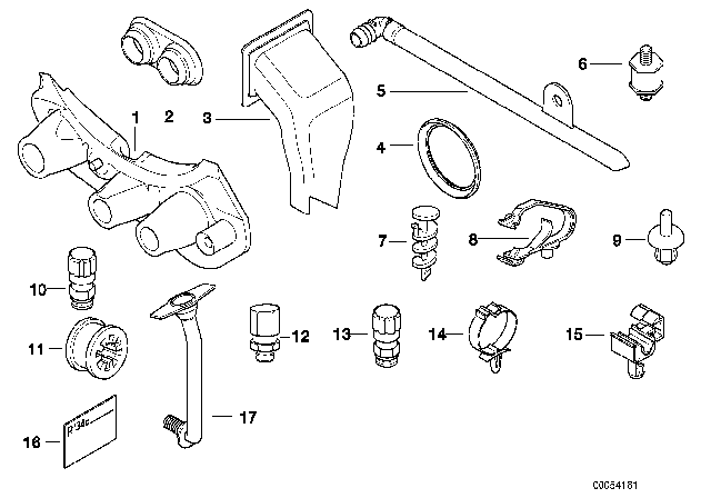 2003 BMW M5 Diverse Small Parts Diagram