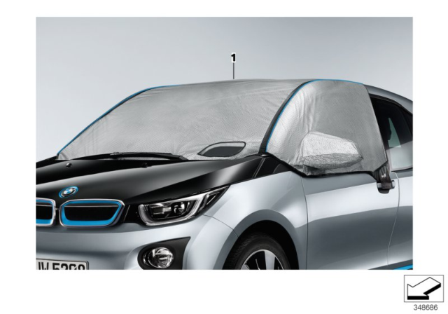 2016 BMW i3 Climate Cover Diagram