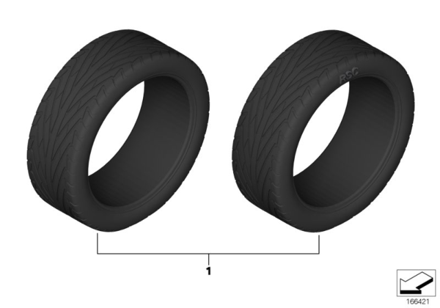 2013 BMW 328i Summer Tires Diagram