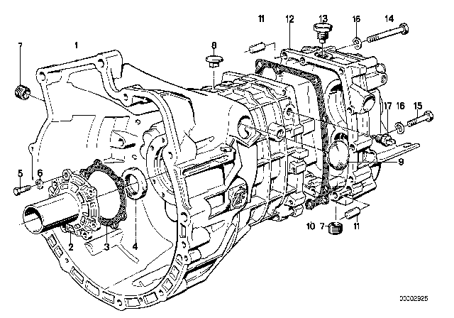 1985 BMW 318i Breather Diagram for 23111224789