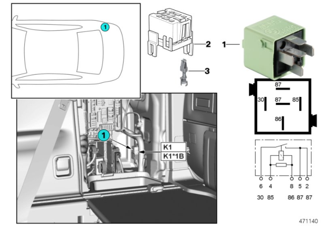 2015 BMW X5 Compressor Relay Diagram