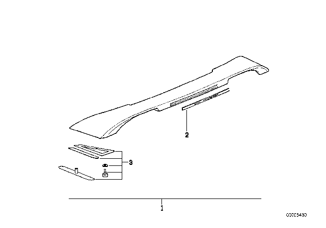 1998 BMW M3 BMW Motorsport Rear Wing Diagram