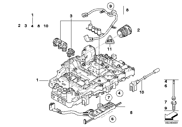 2009 BMW X3 Sealing Sleeve Diagram for 24157572607