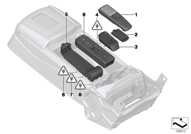 2018 BMW 750i BATTERY COVER WITH BATTERY Diagram for 84109184812