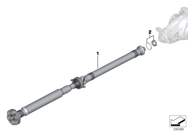 2011 BMW 335i Drive Shaft / Insert Nut Diagram