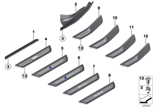 2014 BMW 640i Gran Coupe Cover, Entrance Diagram