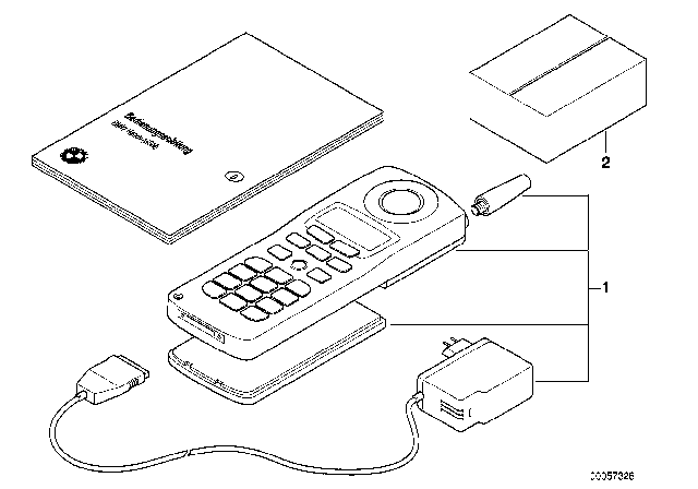 2000 BMW 540i Phone Kit Diagram for 84111470111