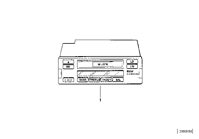 1998 BMW 740iL Radio BMW Diagram