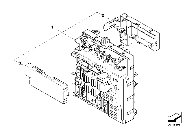 2008 BMW Z4 M Single Components, Fuse Box, Interiors Diagram