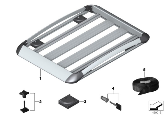 2019 BMW X7 Luggage Basket Diagram