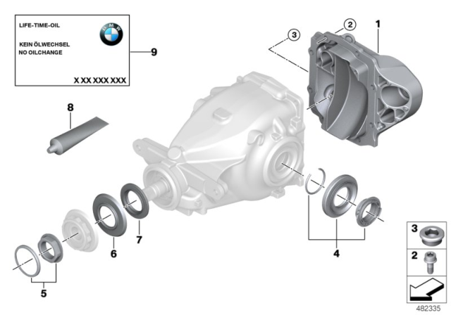 2018 BMW 330e Rear-Axle-Drive Diagram 3