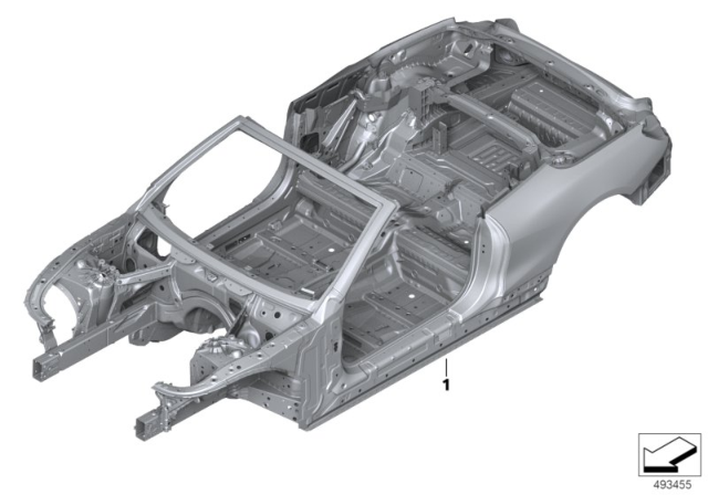 2020 BMW 840i xDrive Body Skeleton Diagram