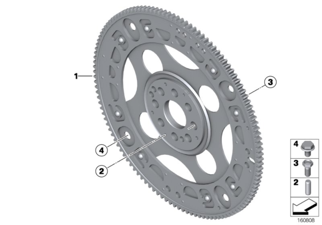 2018 BMW X5 Flywheel Automatic Diagram