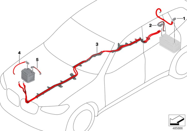 2020 BMW X4 M Battery Cable Diagram