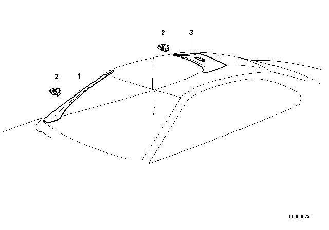 1994 BMW 850CSi Interior Trim Lateral Diagram