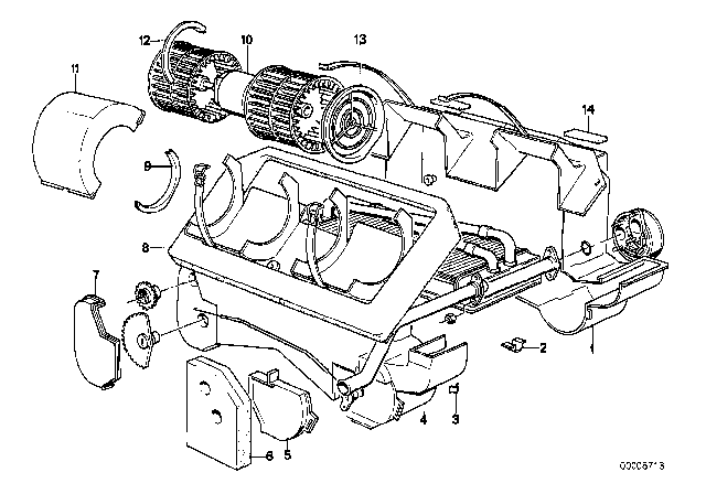 1976 BMW 530i Heater Diagram