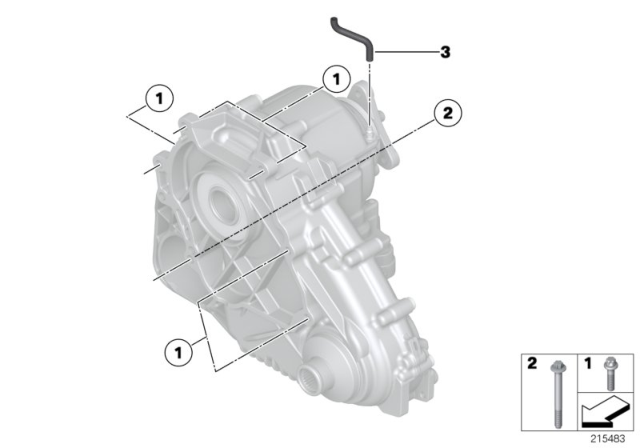 2017 BMW X3 Gearbox Mounting Diagram