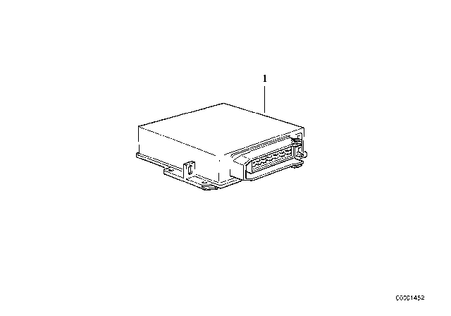 1991 BMW 318is Dme Engine Control Module Diagram for 12141734131