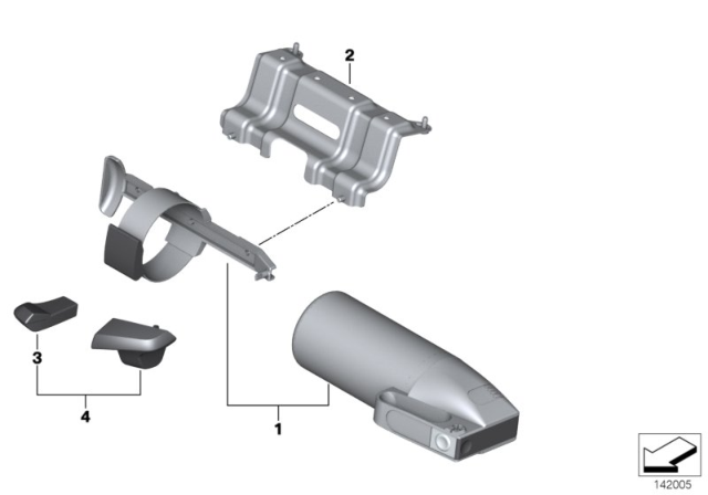 2016 BMW Z4 Fire Extinguisher Diagram