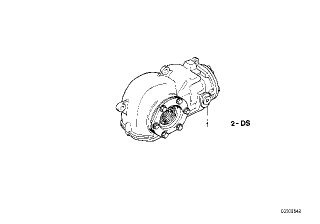 1989 BMW 325ix Front Differential Diagram for 31501211545