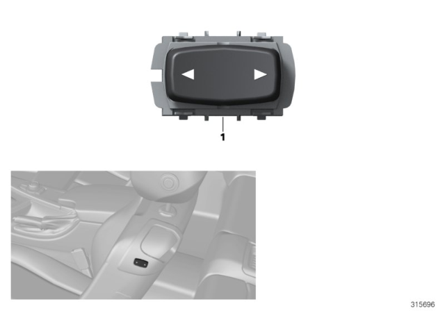 2015 BMW 228i Switch, Seat Adjustment Diagram 3