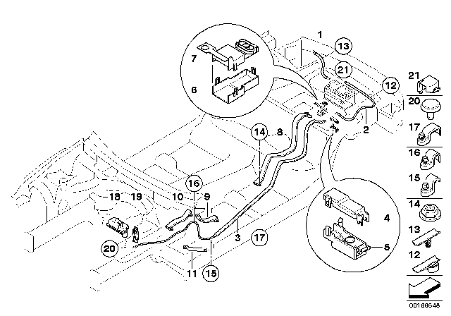 2006 BMW 650i Battery Cable Diagram