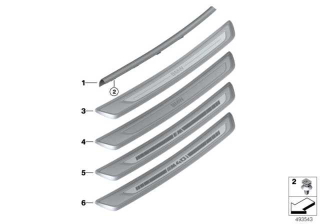 2020 BMW Z4 COVER, ENTRANCE, RIGHT Diagram for 51478073122