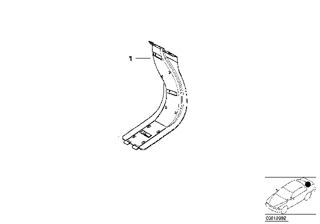 1994 BMW 325i Cable Covering Diagram