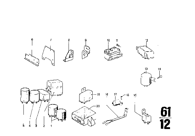 1969 BMW 2500 Relay Diagram